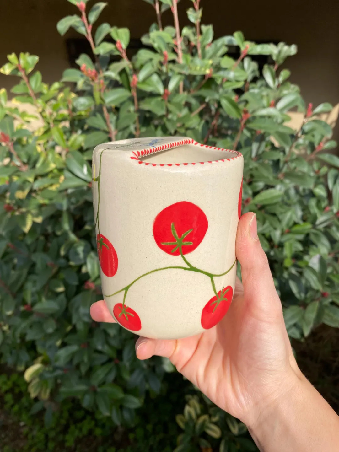 Pre Order Handmade Tomato Ceramic Travel Mug – Italian Summer Coffee Cup | Etsy (US)