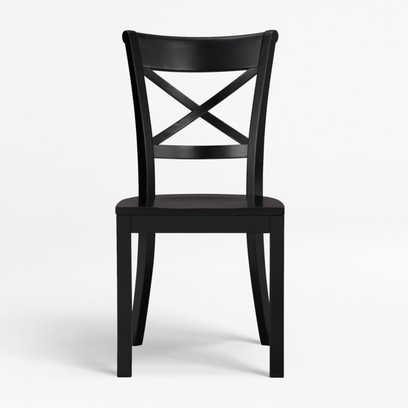 Vintner Black Wood Dining Chair + Reviews | Crate and Barrel | Crate & Barrel