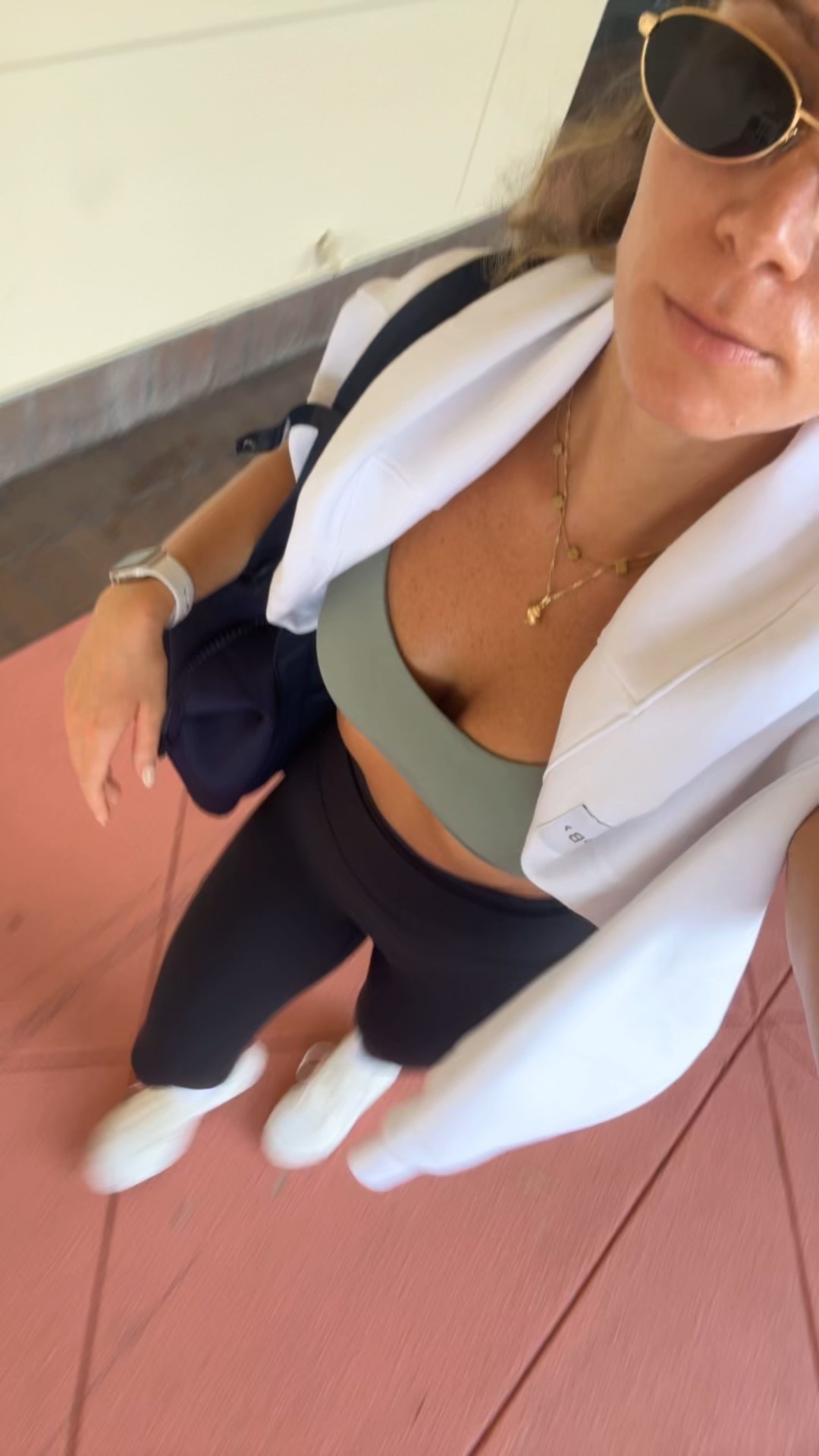 Today’s gym fit - Amazon top & leggings with my new Dagne Dover gym bag!