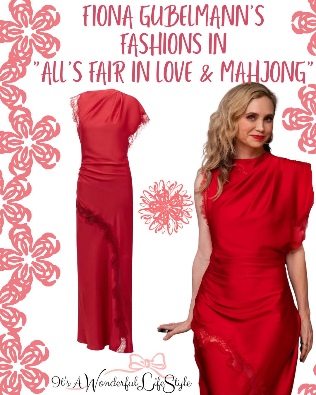 Get Fiona Gubelmann's red dress in the upcoming Hallmark movie *All's Fair in Love & Mahjong*

 

 #LTKSaleAlert
