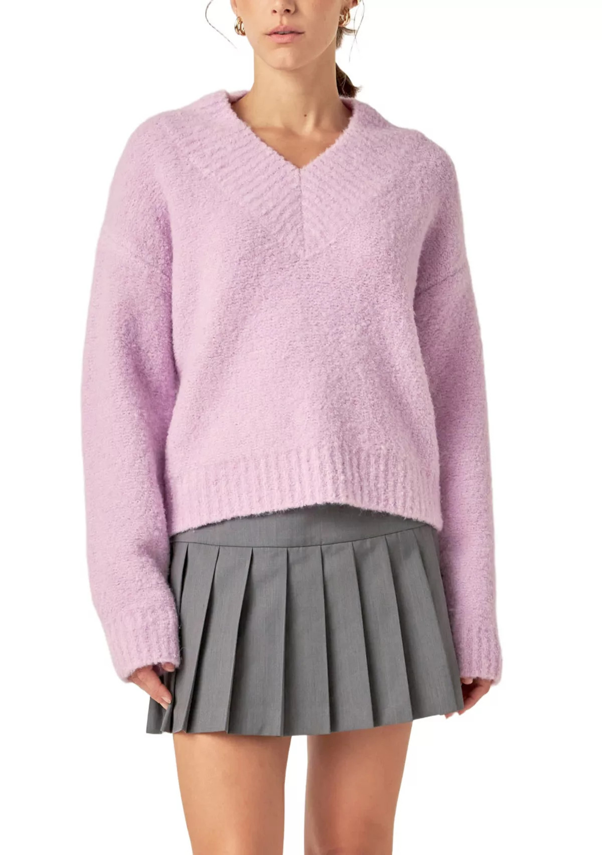 V Neck Knit Top | Belk