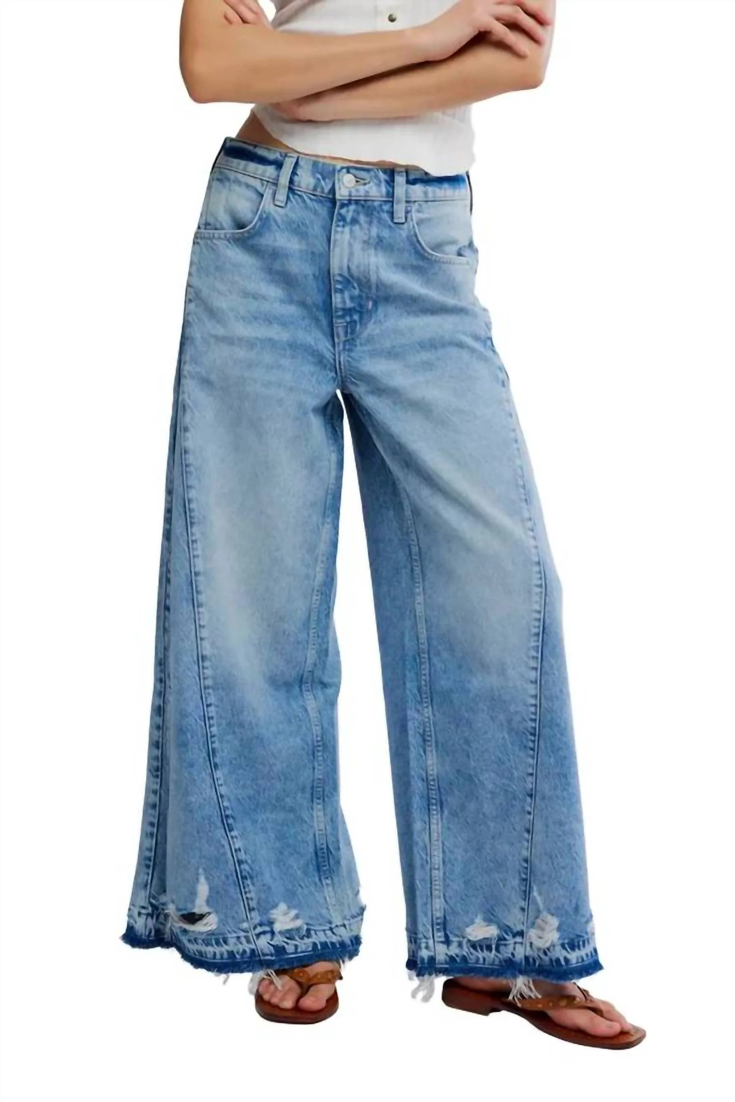 Apollo Wide Leg Jeans In Streamline | Shop Simon