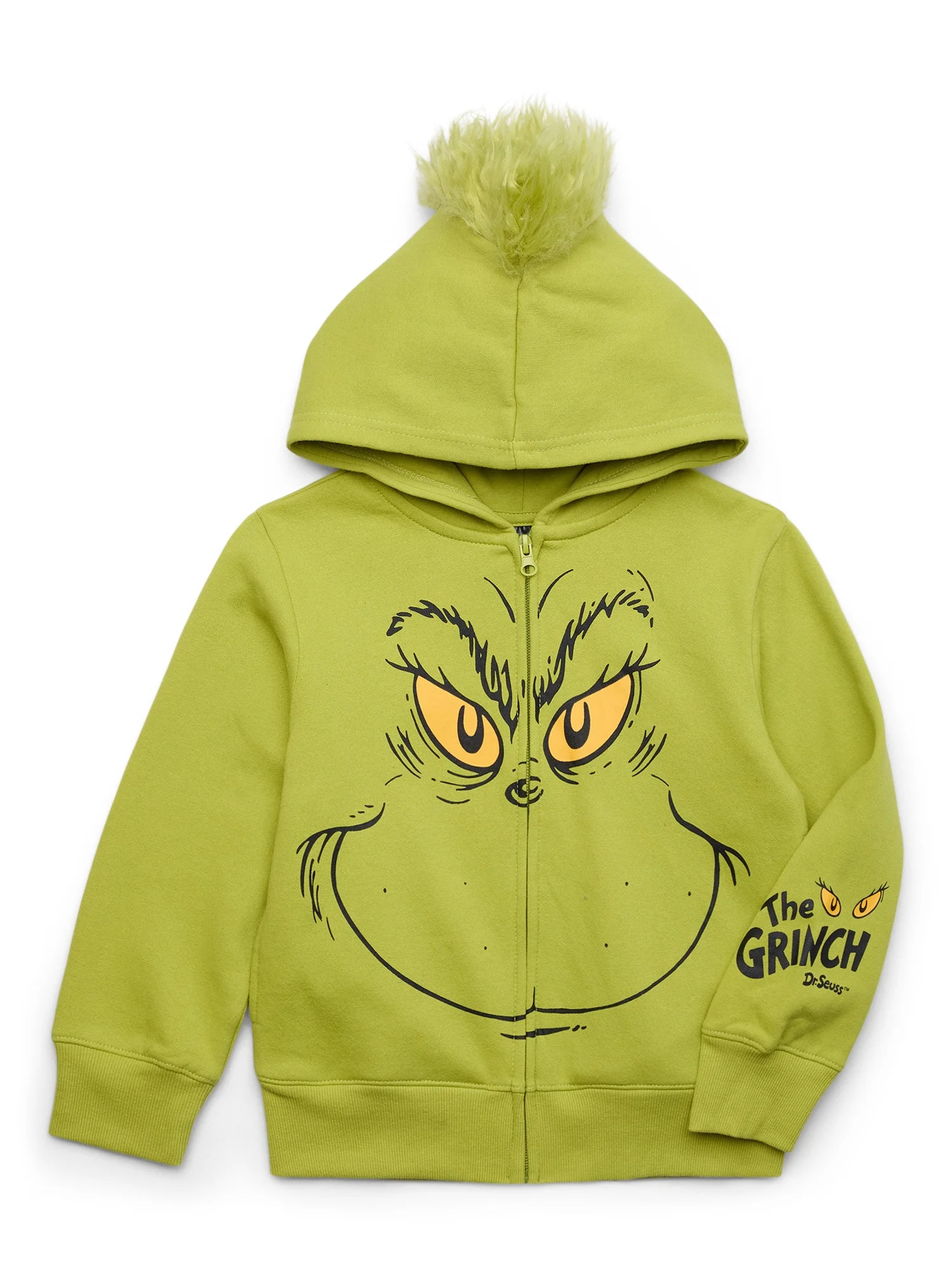 Dr. Seuss Boys Grinch Hoodie with Long Sleeves, Sizes 4-18 | Walmart (US)