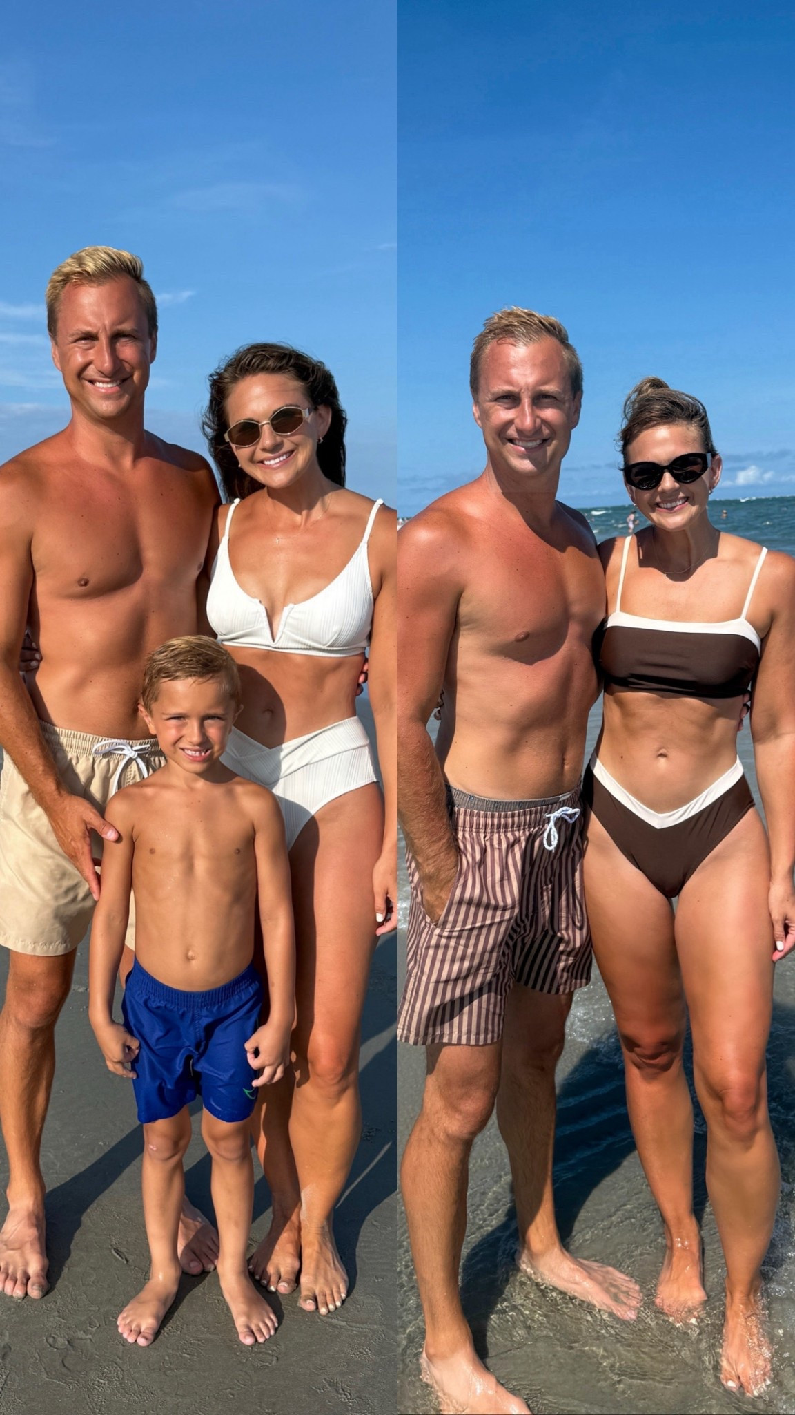 favorite swimsuits this summer! have the right one in two colors, green and brown!