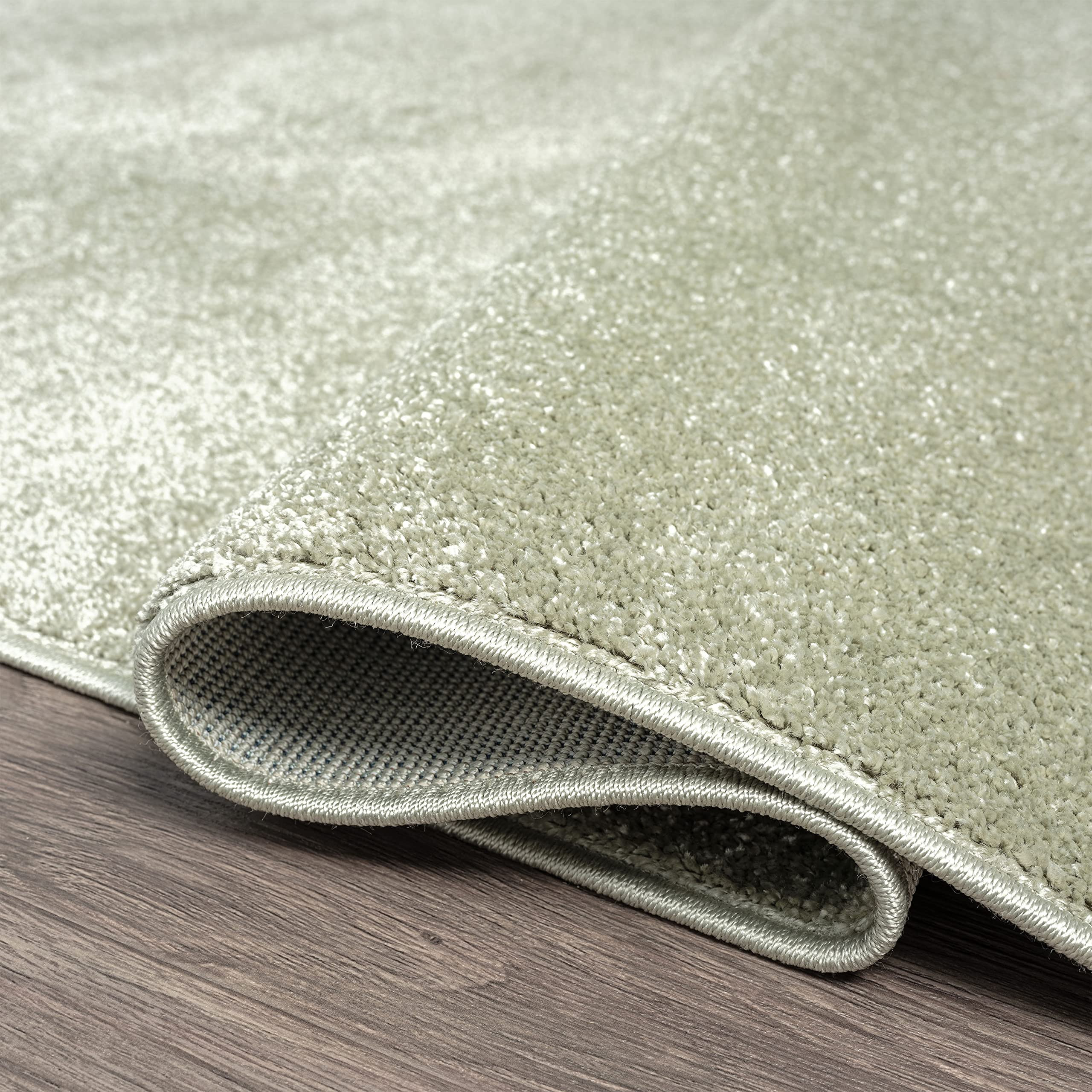 JONATHAN Y Haze Solid Low-Pile Green Indoor Area Rug 8x10, Coastal,Bohemian,Minimalist,Classic, E... | Amazon (US)