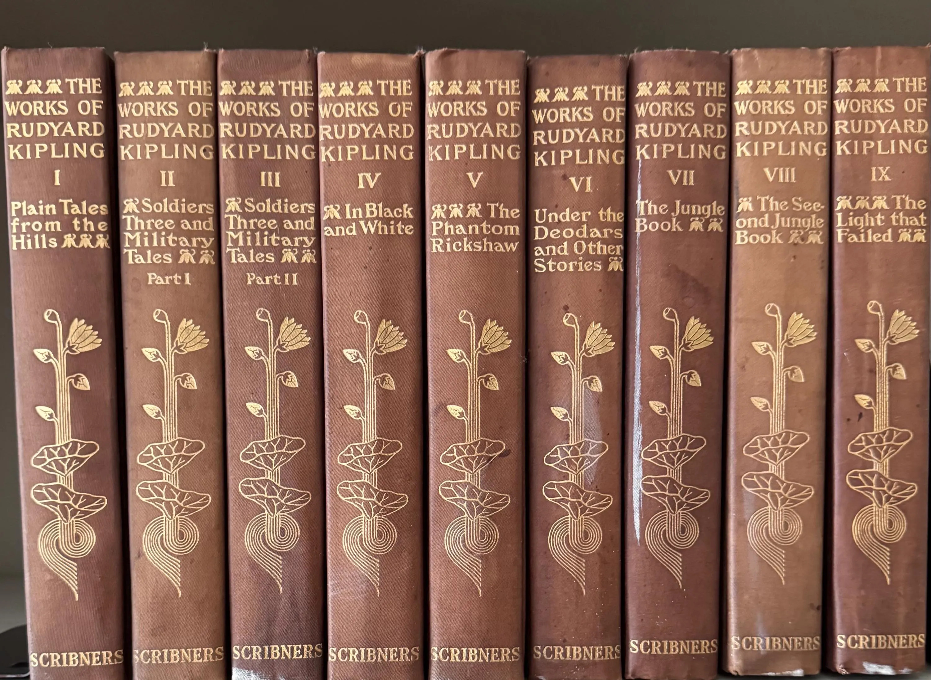 Antique book set :The Works of Rudyard Kipling | Etsy (Global)