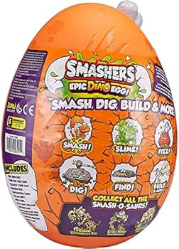 Smashers Epic Dino Egg Collectibles Triceratops Series 3 Dino by ZURU - with Over 25 Surprises, S... | Amazon (US)