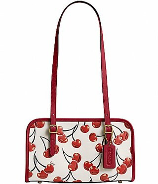 COACH The Coach Originals Cherry Print Swing Zip Satchel Bag - Chalk Multi | Dillard's
