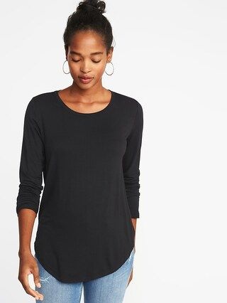 Luxe Crew-Neck Tee for Women | Old Navy US