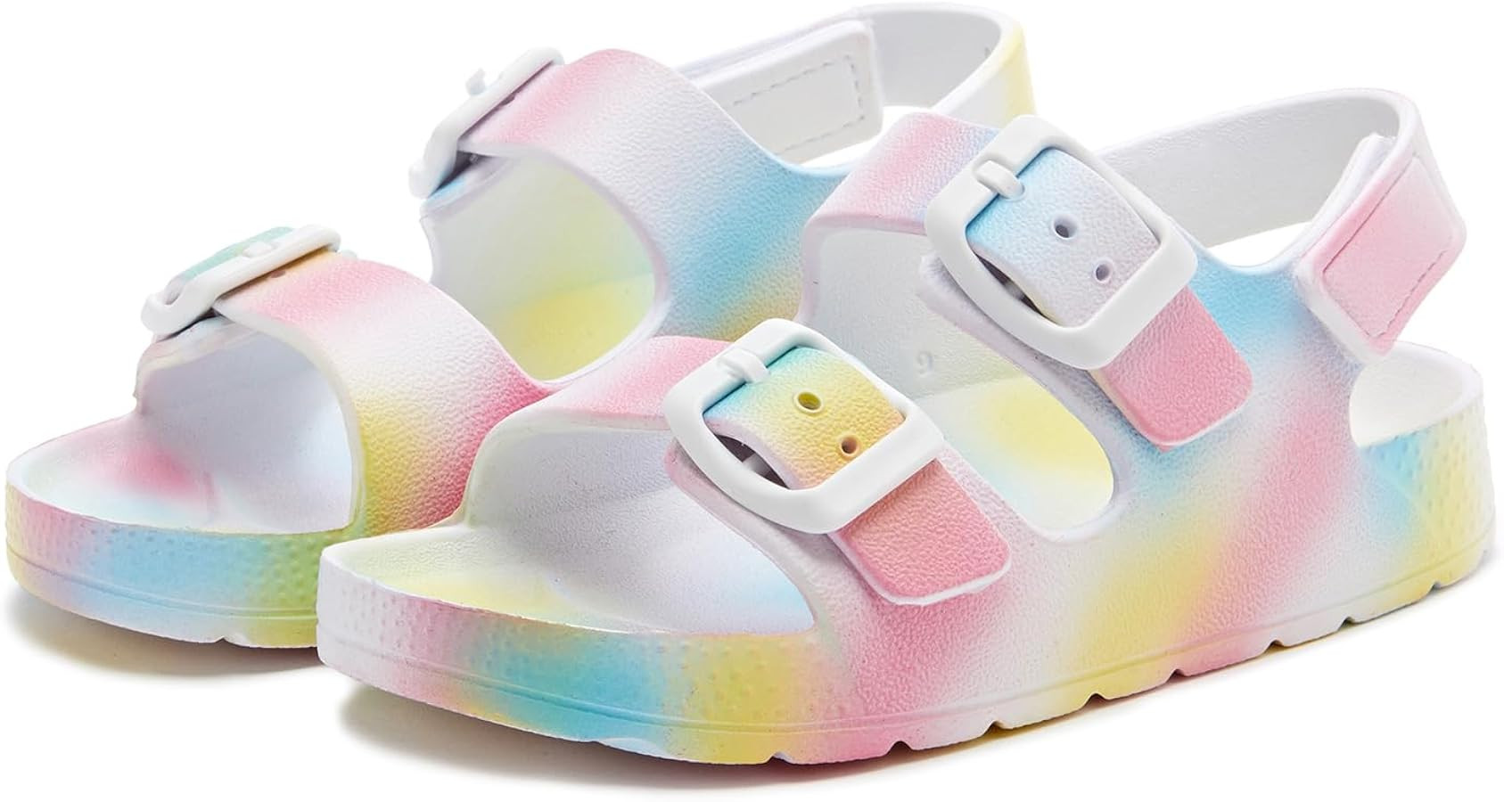 EasyStar Boys and Girls Lightweight Dual-Adjustable Sandal Buckles With Hook and Loop Heel Closur... | Amazon (US)