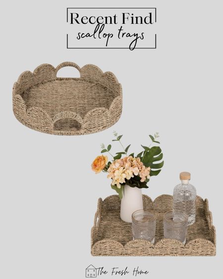 Love these scallop trays for styling kitchen counters, coffee tables, and more! 
Home decor 
Home

#LTKfindsunder50 #LTKhome #LTKstyletip