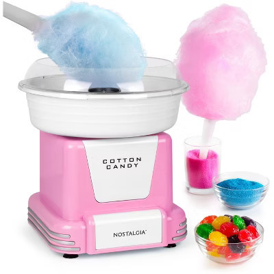Nostalgia Hard & Sugar-Free Candy Cotton Candy Maker, Pink | Target