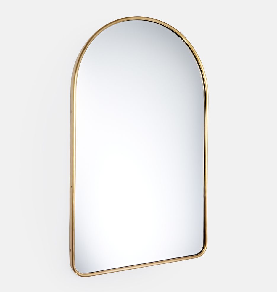 Oil-Rubbed Bronze Arched Metal Framed Mirror
 | Rejuvenation | Rejuvenation