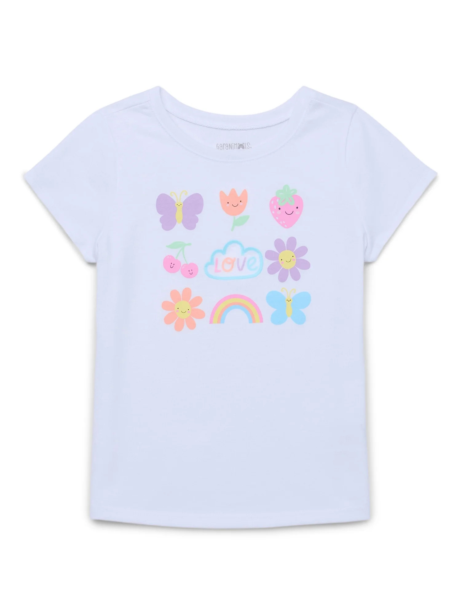 Garanimals Toddler Girl Short Sleeve Graphic T-Shirt, Sizes 18M-5T | Walmart (US)