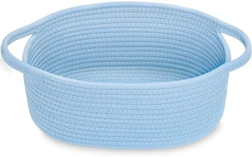 ABenkle Small Basket with Handles - Decorative Durable Rope Woven Storage Bin Shelf Storage Organ... | Amazon (US)