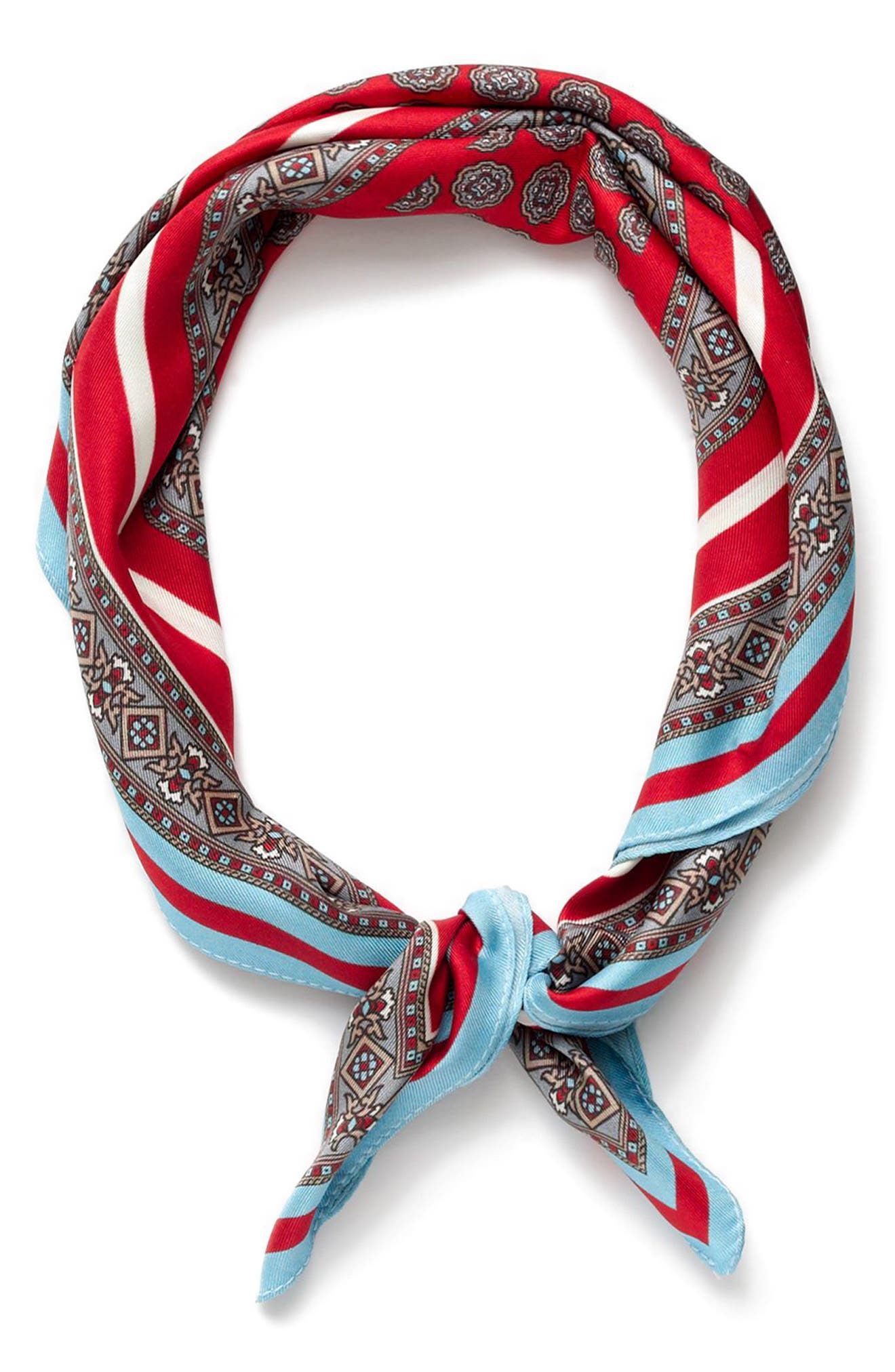 Issac Foulard Print Italian Silk Scarf | Nordstrom