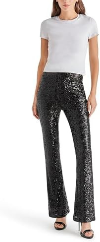 Steve Madden Womens Citrine Sequin Pant | Amazon (US)