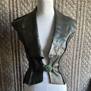 Elegant Black Leather Women's Jacket | Poshmark