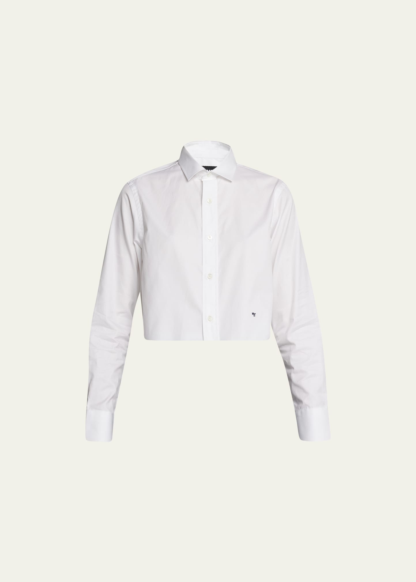 HOMMEGIRLS Boxy Cropped Shirt | Bergdorf Goodman