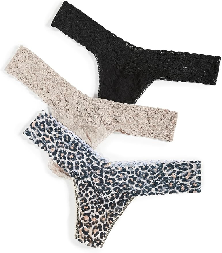 hanky panky Women's Low Rise 3-Pack Thong | Amazon (US)