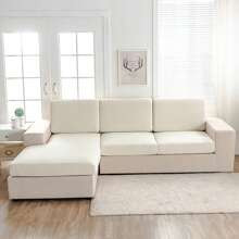 pc Solid Color Sofa Seat Slipcover Simple Polyester Stretchy Sofa Seat Cushion Cover For Living Room | SHEIN
