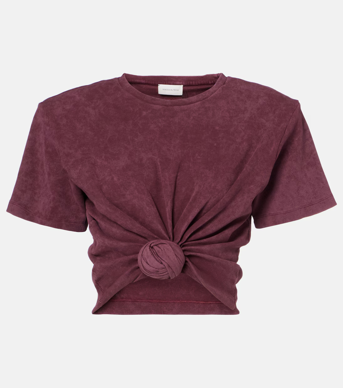 Cropped cotton-blend T-shirt | Mytheresa (US/CA)