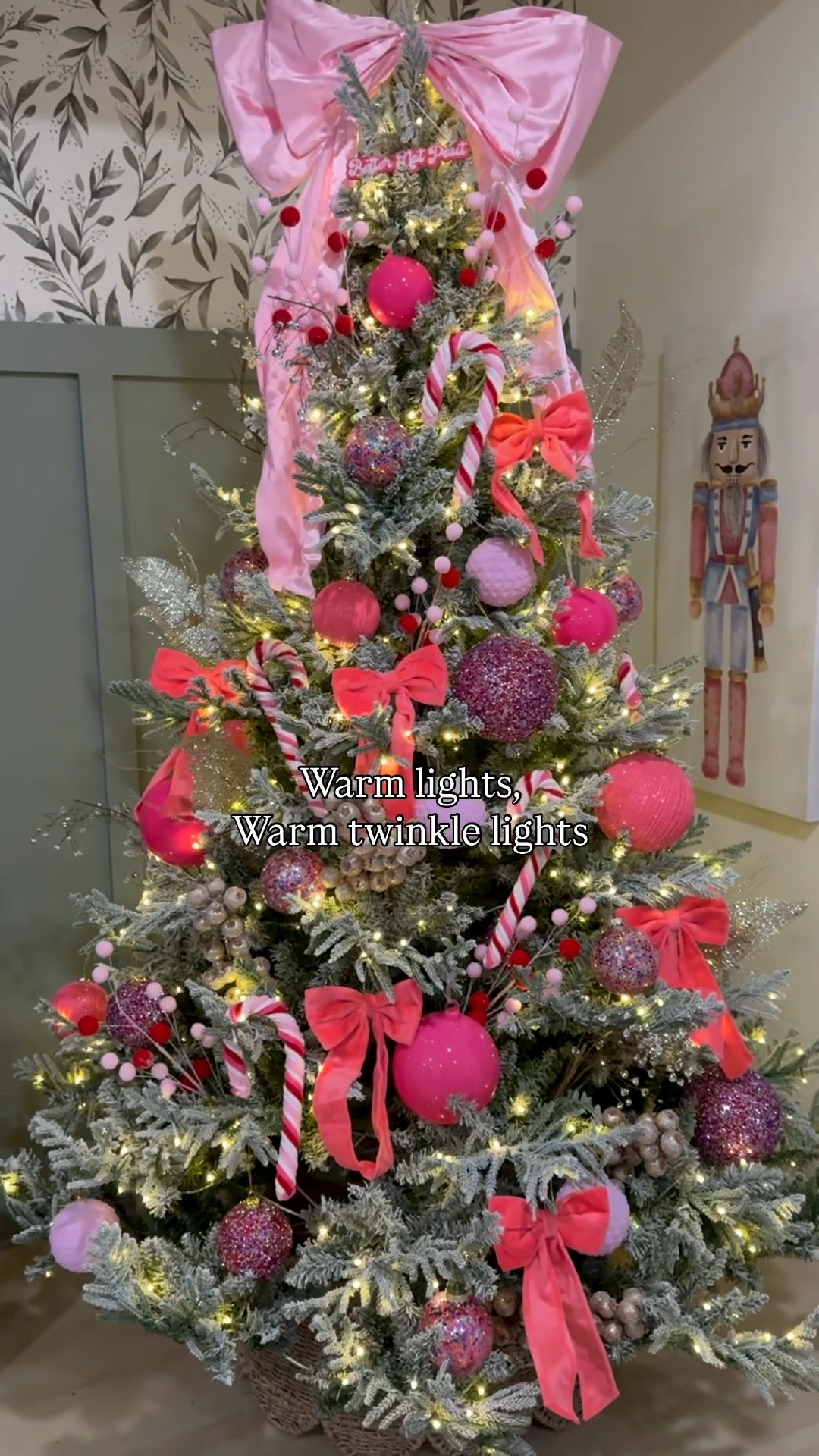 My FAVORITE Christmas tree from Walmart ! It has four different led light settings . Warm lights , warm twinkle lights , colorful lights and colorful
Twinkle 

This was perfect for my Christmas decorations ! Our pink Christmas in the basement 

Christmas home 
Christmas tree
Walmart Christmas 

#LTKHome #LTKSeasonal #LTKHoliday