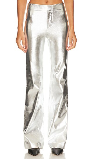Livi Mid Rise Vgn Pant in Silver | Revolve Clothing (Global)