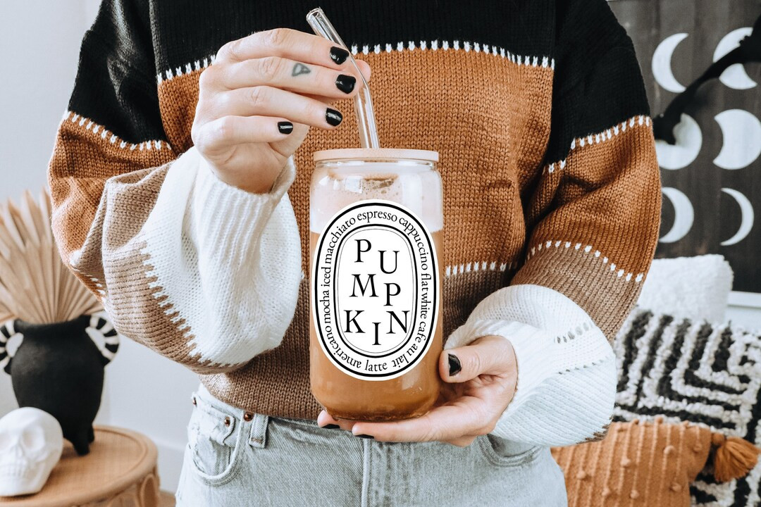 Pumpkin Glass Libbey Iced Coffee Glass Aesthetic Coffee - Etsy | Etsy (US)