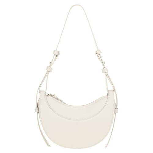 Faux Leather Saddle Bag for Women Shoulder Bag Crescent Purse Trendy Crossbody Purse Hobo Handbag | Amazon (US)