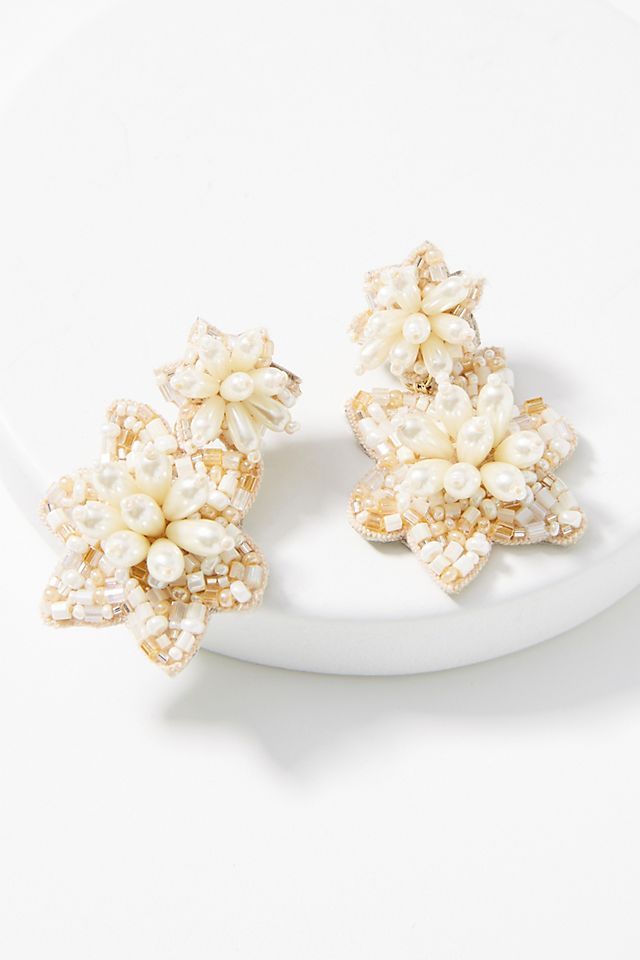 Mignonne Gavigan Camellia Drop Earrings | Anthropologie (US)