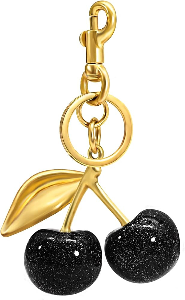 Cherry Keychain & Bag Charm - Cute Cherry Accessories for Women - Gift | Amazon (US)
