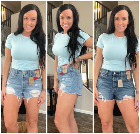 Levi 501 shorts try on—

I found I needed to size up 2 sizes from my normal 4/27 for a looser comfortable fit. Size up 1 size if you like shorts tighter or have a smaller booty.


Summer outfit, shorts, Levi’s, shorts try on

#LTKSeasonal #LTKstyletip #LTKfindsunder100