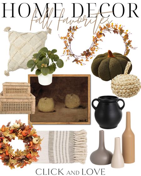 Fall favorites from a mix of restorers ✨ I love the green and orange tones to bring in color! 

Fall decor, seasonal decor, Fall, budget friendly home decor, interior design, style tip, fall favorites, fall finds, frames art, wall decor, vase, throw blanket, pumpkins, garland, faux plant, accent pillow, decorative boxes, wreath, Wayfair, Walmart, Walmart home, Amazon, Amazon home, Amazon must haves, Amazon finds, amazon favorites, Amazon home decor #amazon #amazonhome	


#LTKhome #LTKSeasonal #LTKstyletip