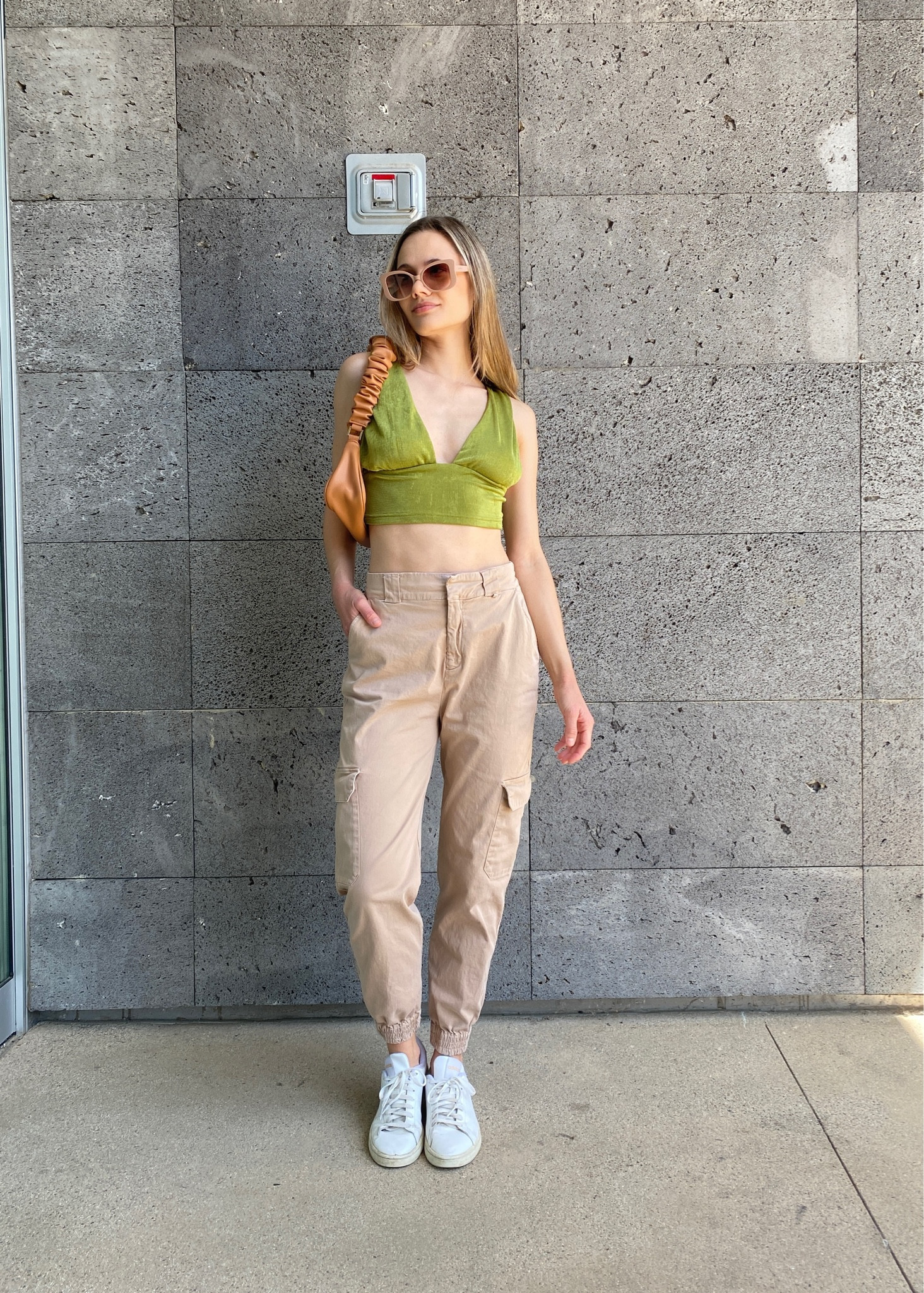 The ultimate “okokok” girl outfit! Cargo pants are super trendy right now and can be styled in so many different ways. They can look classy, casual, sporty- so many choices!

Cargo pants, halter neck top, velvet crop top, casual style, Target finds, Amazon Fashion finds, street style, outfit ideas, outfit inspo, spring fashion, summer style 

#LTKstyletip #LTKFind #LTKunder100