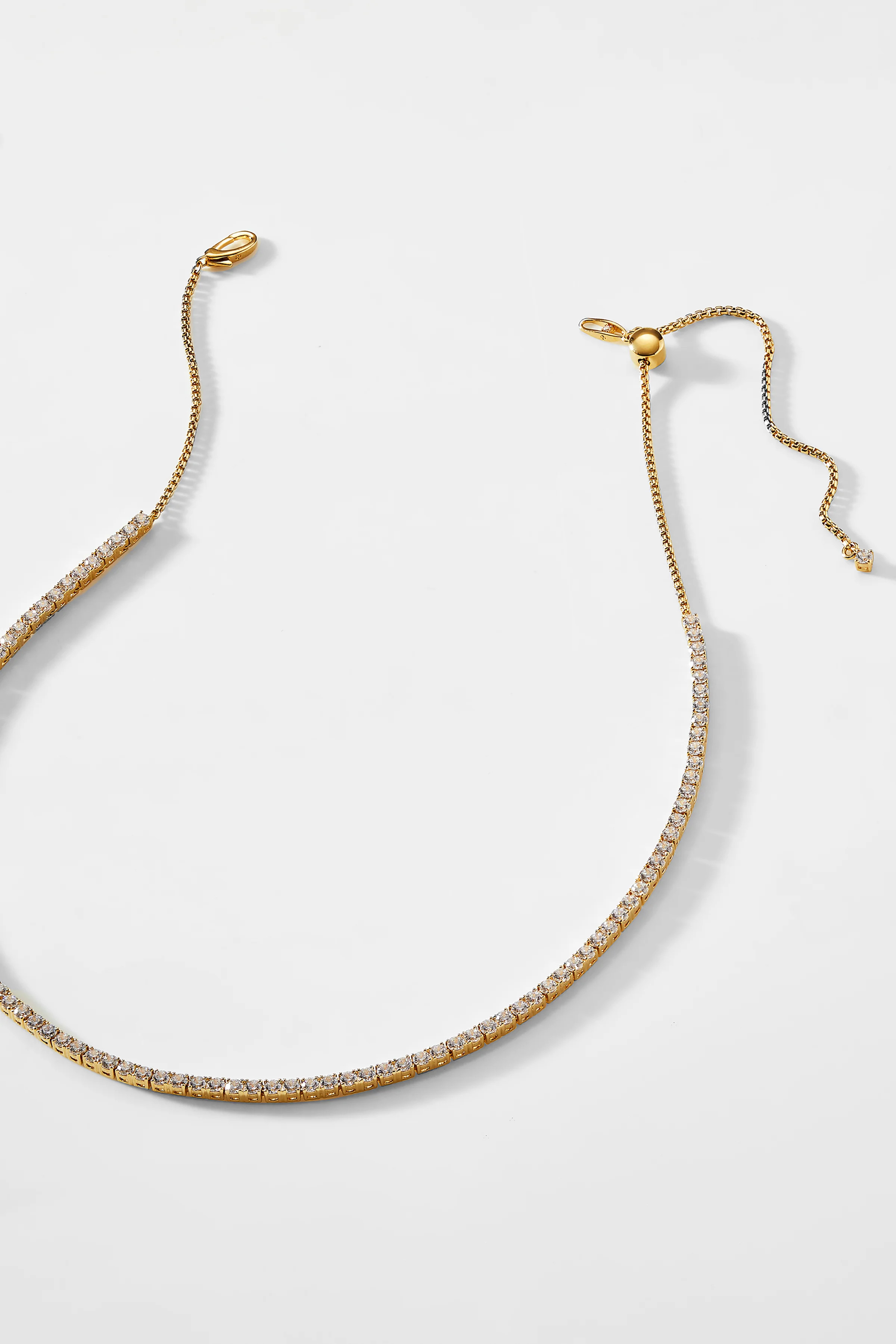 LOVE ALL ADJUSTABLE TENNIS NECKLACE | NADRI