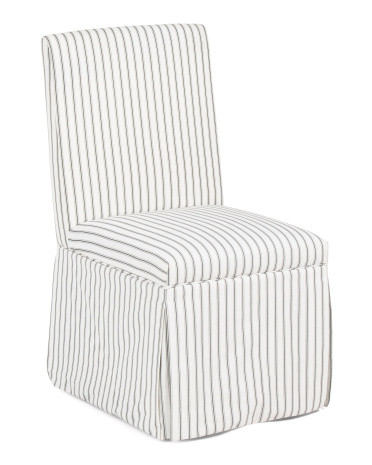 19x36 Striped Rolling Slipcover Dining Chair | TJ Maxx