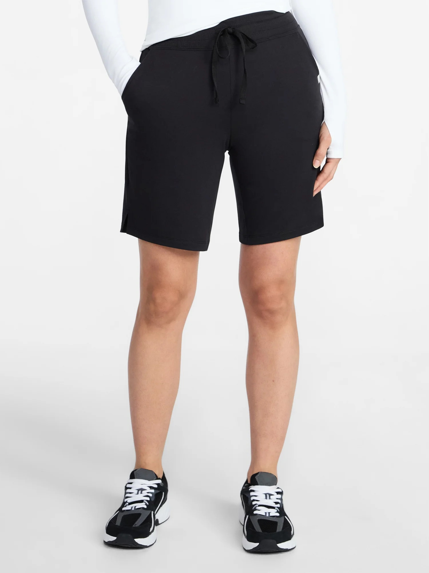 Athletic Works Women's and Women's Plus French Terry Bermuda Shorts, Sizes XS-4X | Walmart (US)