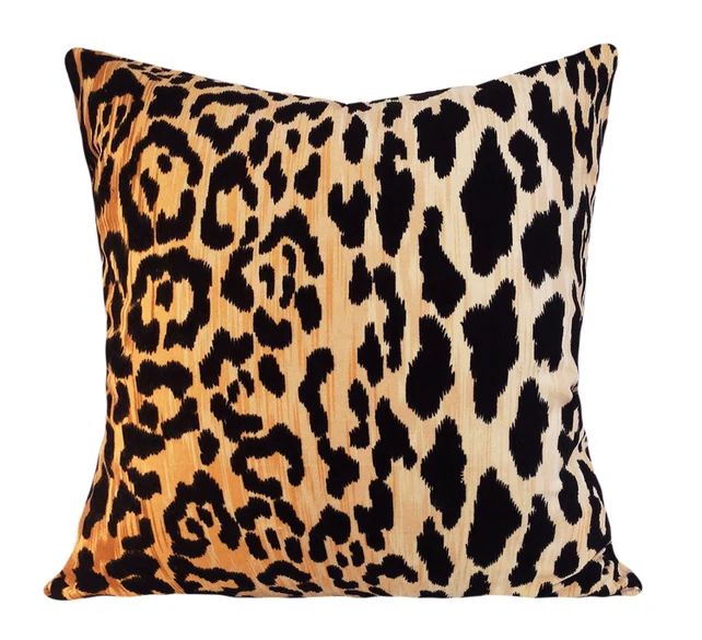 Leopard Cotton Velvet Jamil Pillow Cover - Throw Pillow - Both Sides - 12x16, 12x20, 14x18, 14x24, 1 | Etsy (US)