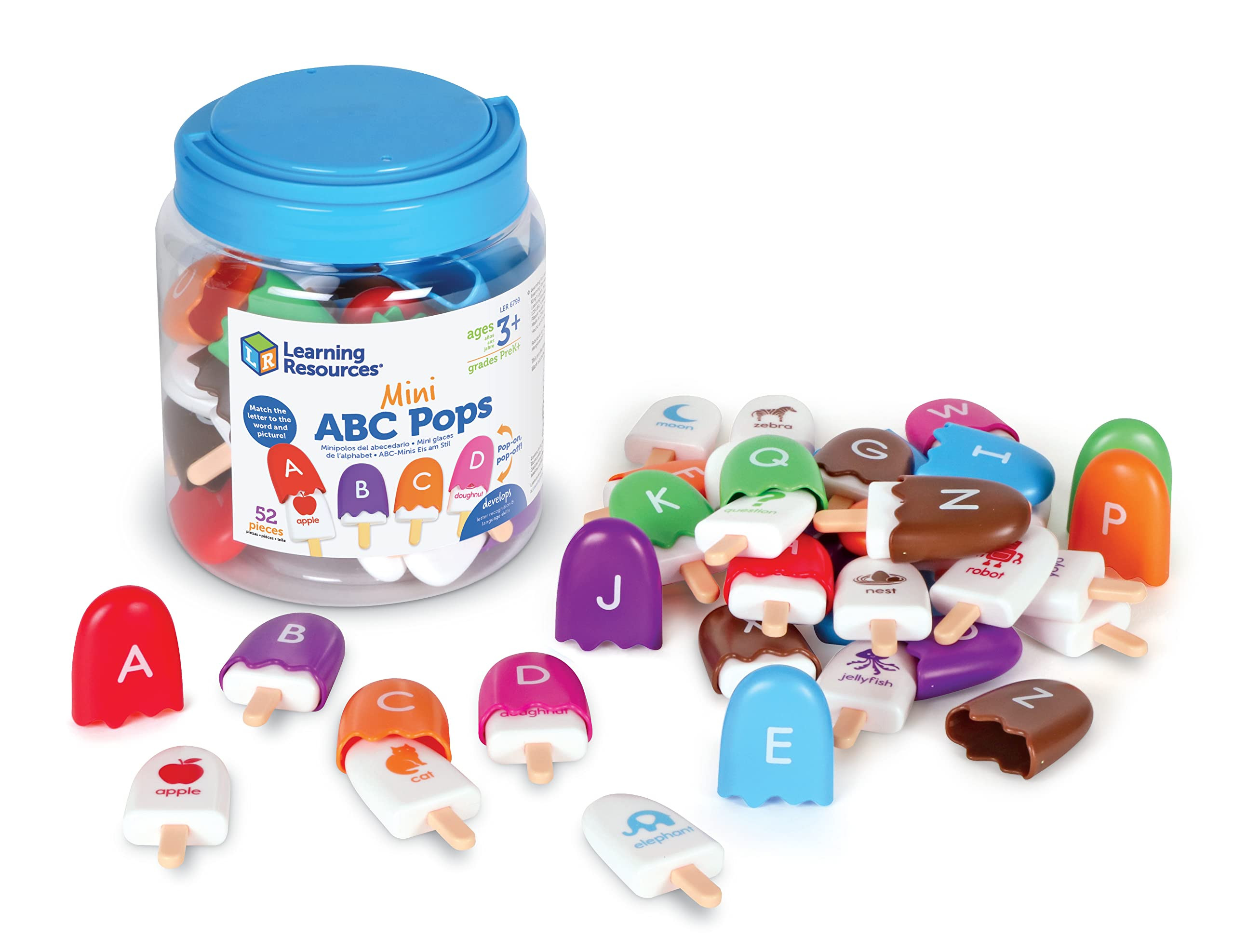 Learning Resources Mini ABC Pops – Alphabet Learning Toys, ABC Puzzle, Phonics Games for Toddle... | Amazon (US)