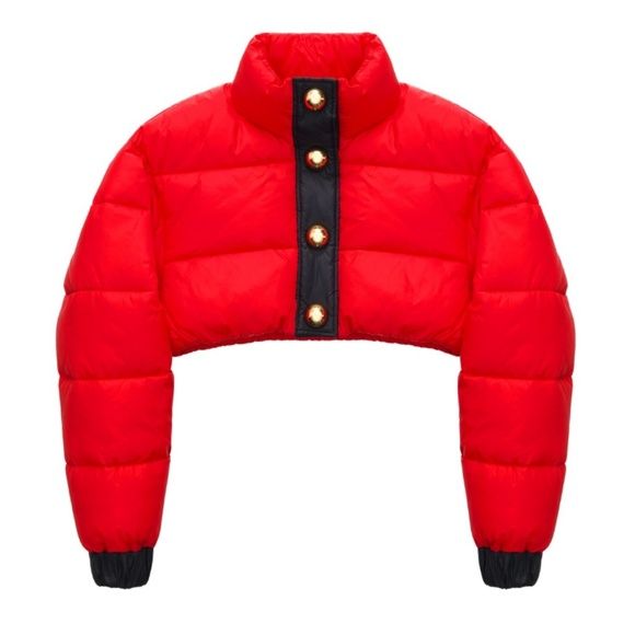 NWT H&M x Moschino Red Padded Jacket | Poshmark