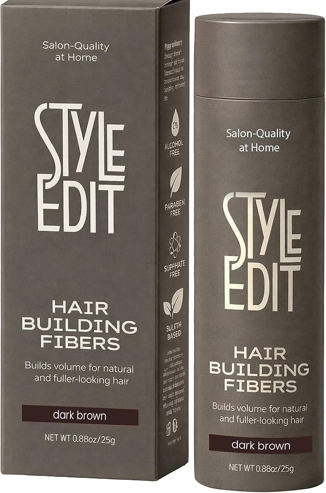Style Edit Hair Building Fibers for Thinning Hair | Conceals Receding Hairlines, Fine Hair & Bald... | Amazon (US)