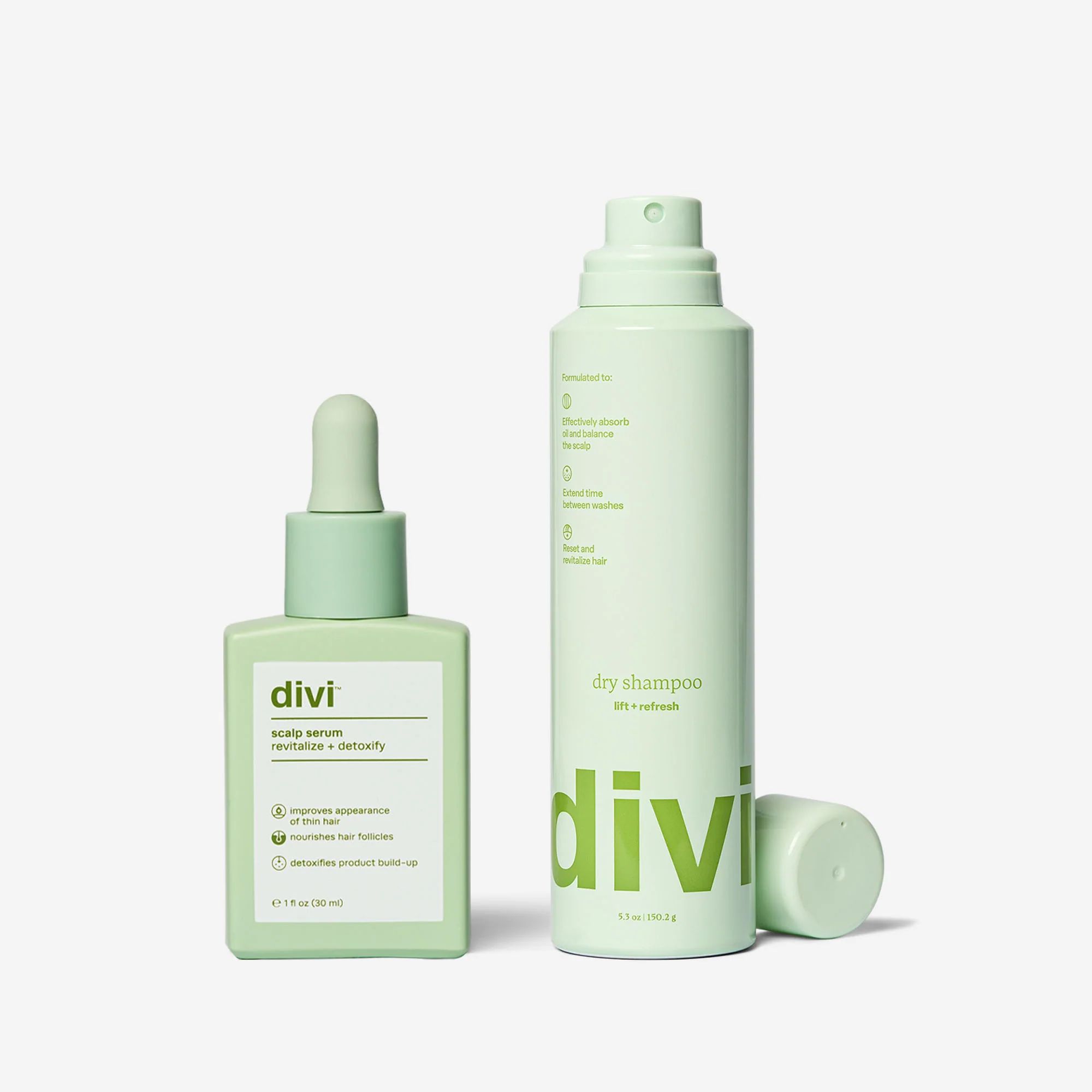 Best Sellers Bundle | Dry Shampoo & Scalp Serum for a Hydrated Scalp | Divi Official