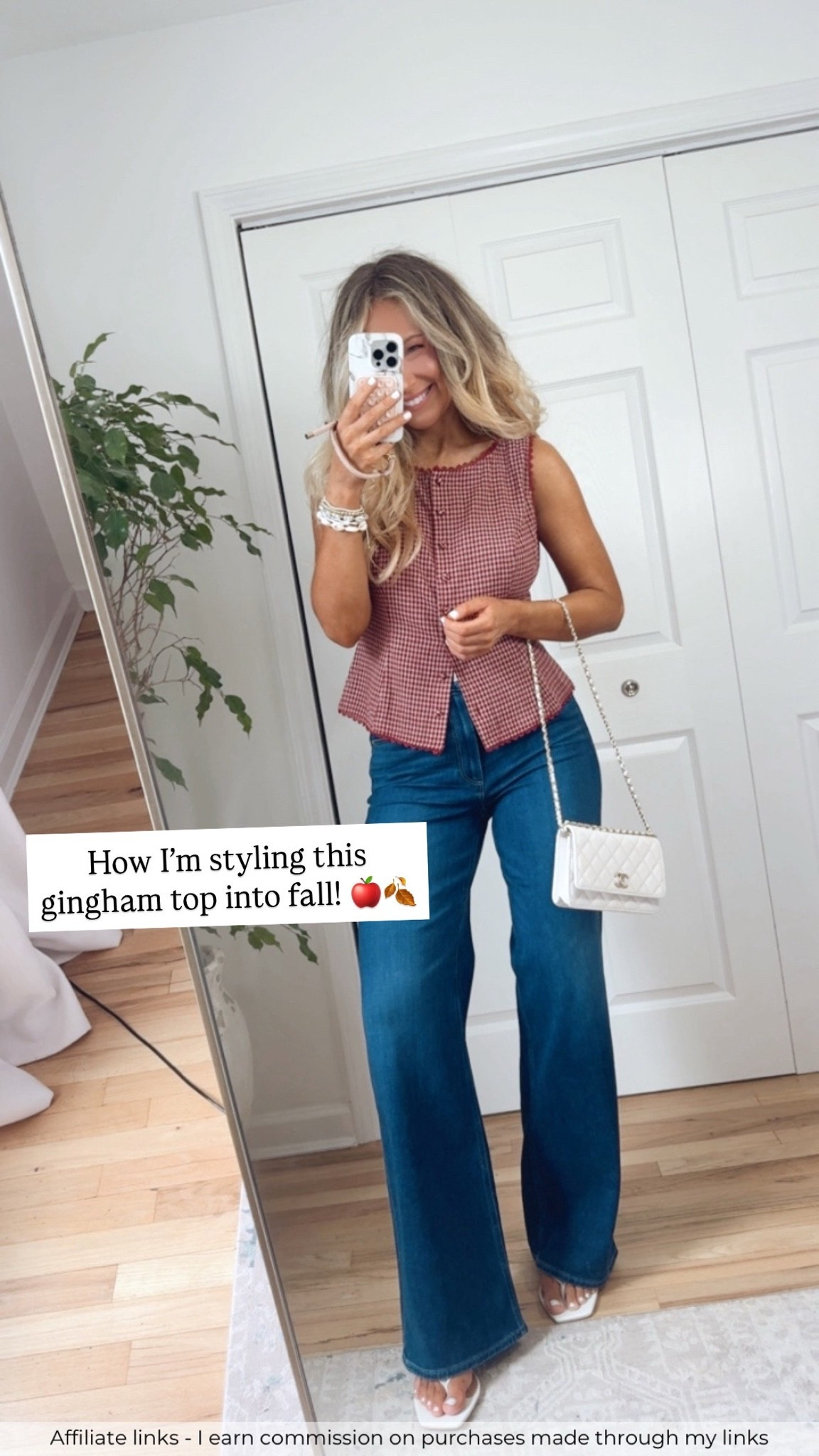 Affiliate links - I earn commission on purchases made through my links 

Amazon gingham top
Paige Anessa jeans
Viral jeans
Labor Day weekend outfits
Fall fashion