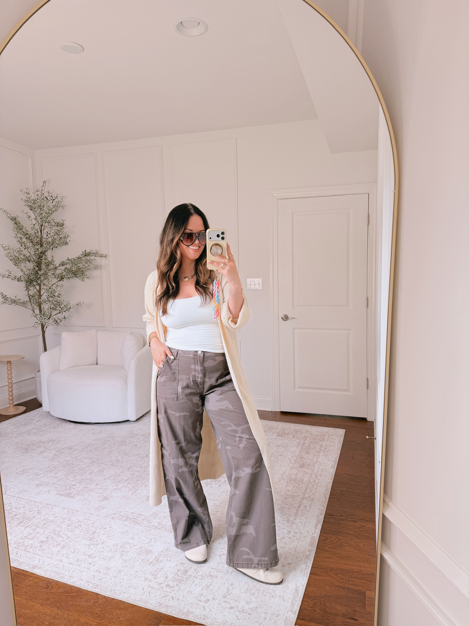 wearing an XL in the bottoms and a large in the top and cardigan!

 

 #LTKgrwm #LTKootd #LTKMidsize