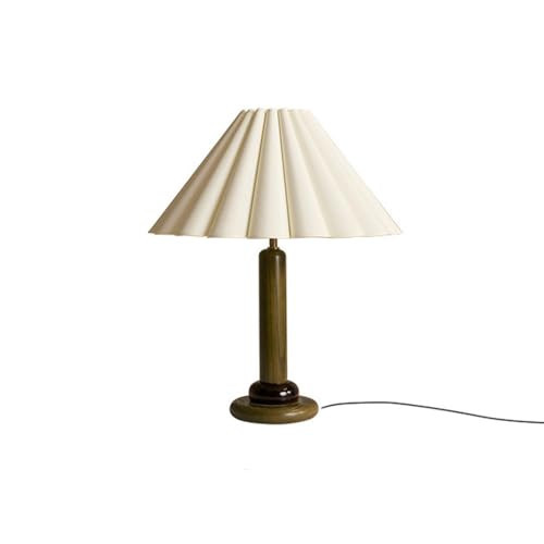 Premium Sense Bedroom Study Desk Light Elegant E27 D15” Fabric Wood Desk Lamp Ambient Sense Bed Bedside Sofa Beside Table Lamp Corridor Villa Office Lighting Fixture | Amazon (US)