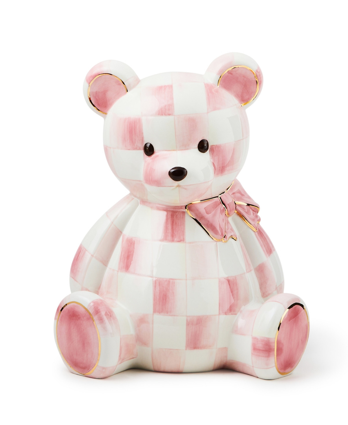 Mackenzie-Childs Rosy Bear Bank - Pink | Macy's