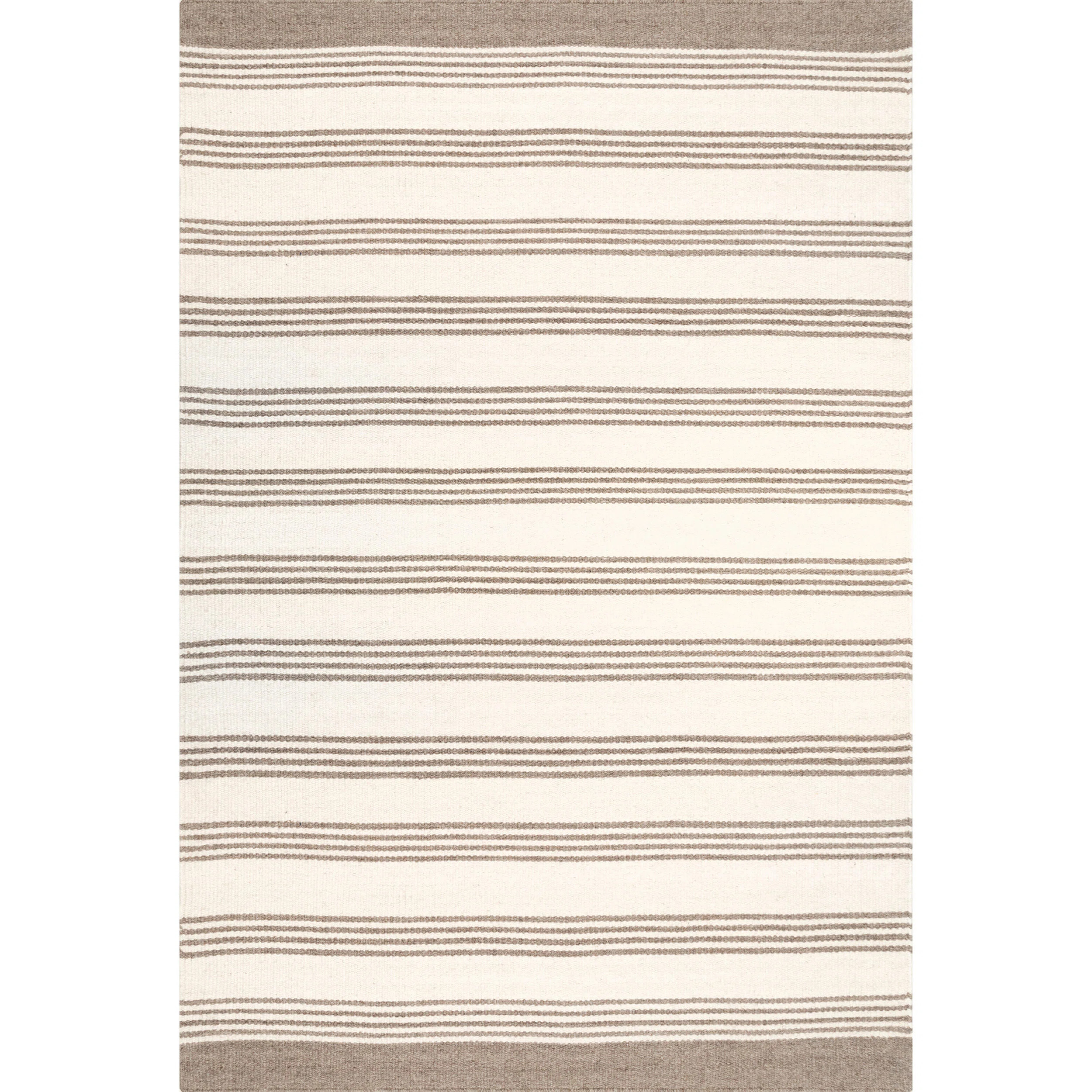 Arvin Olano x Rugs USA Striped Cotton/Wool Beige Area Rug | Wayfair North America