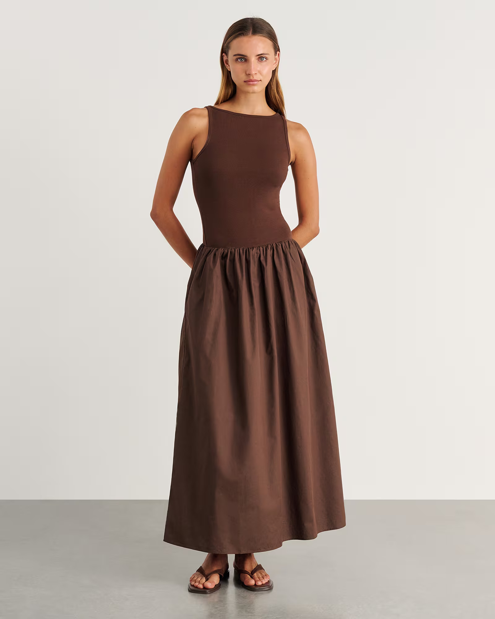 Emma Mixed Media Dress | JAG (Australia & New Zealand)