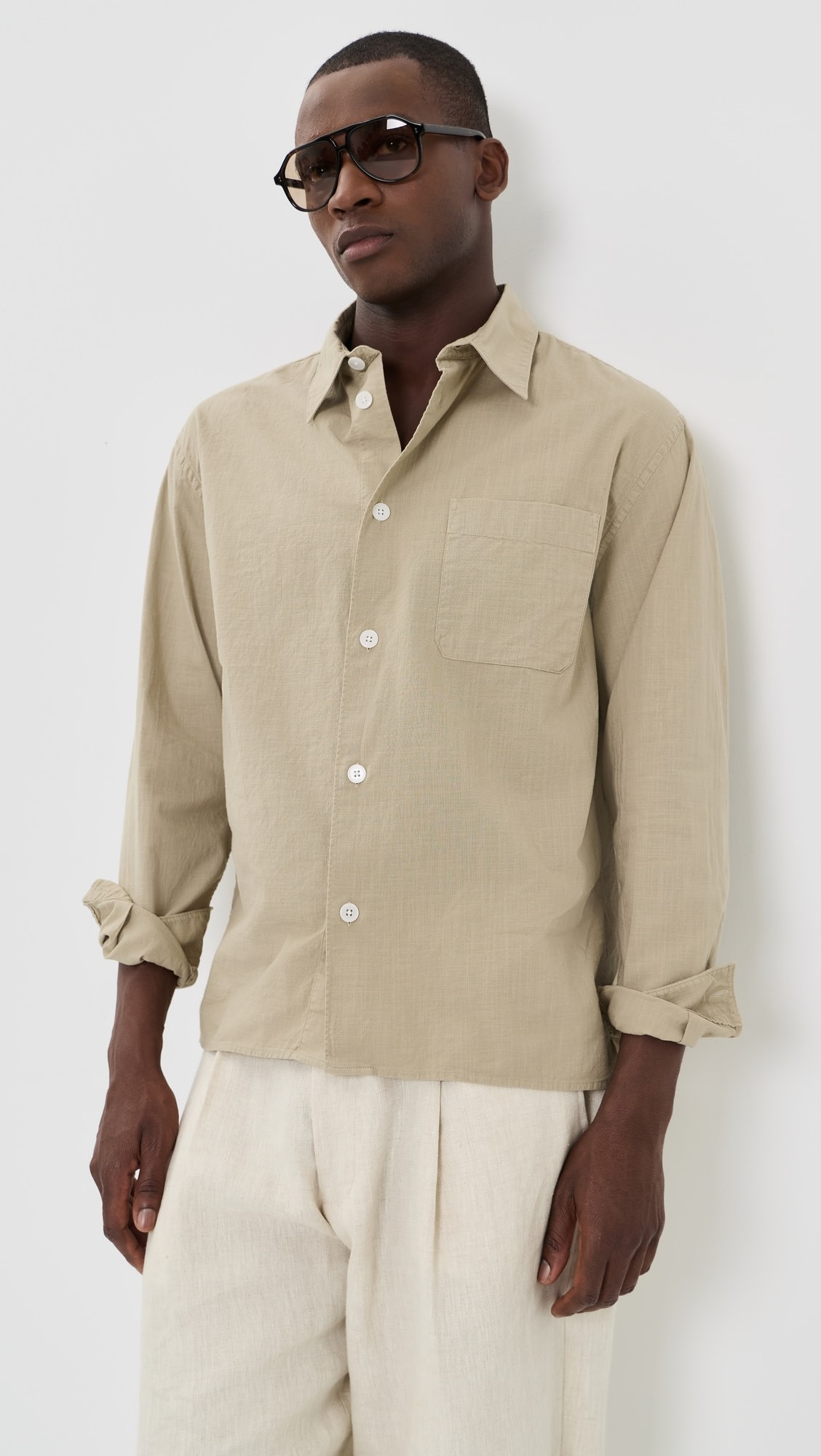 Textured Long Sleeve Shirt | Shopbop